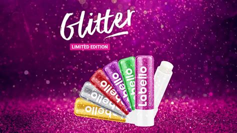 GO GLITTER: mit der neuen Labello Limited Edition „Glitter“.